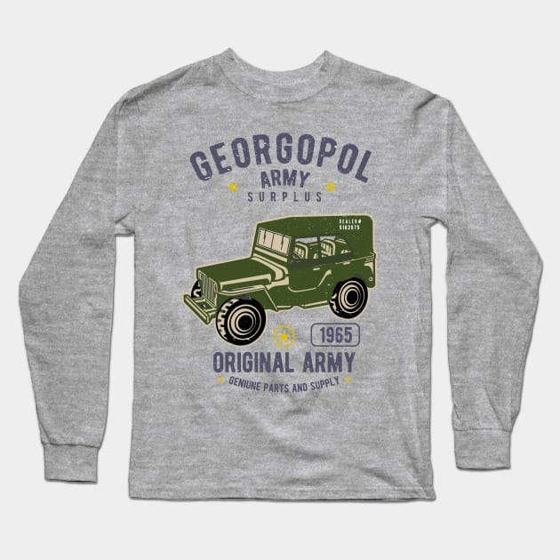 Geogopol Army Surplus Long Sleeve T-Shirt by graphiczen